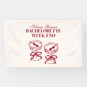 Banderoles Cocktails modernes Bachelorette Week-end