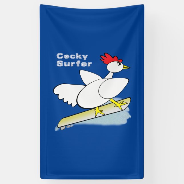 Banderoles Cocky Surfer (Vertical)