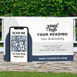 Banderoles Code QR professionnel de marque moderne