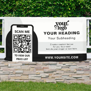 Banderoles Code QR professionnel de marque moderne