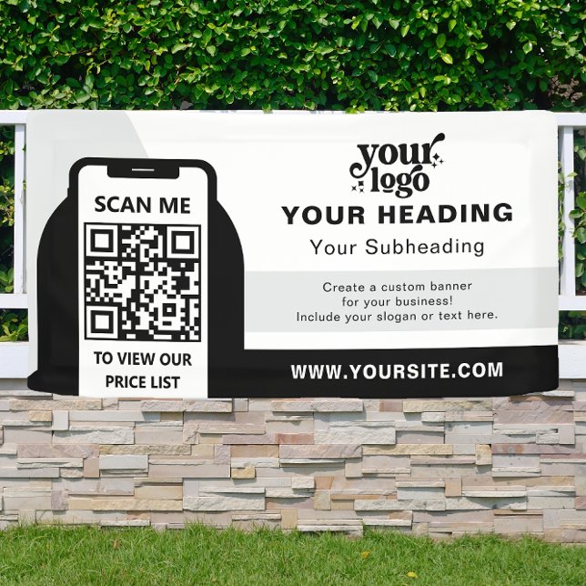Banderoles Code QR professionnel de marque moderne (Créateur téléchargé)