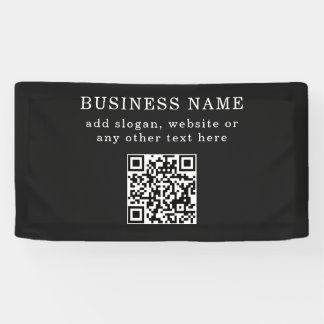 Banderoles Code QR promotionnel d'entreprise 