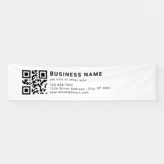 Banderoles Code QR promotionnel d'entreprise