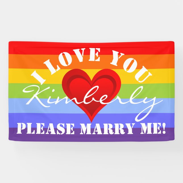 Banderoles COEUR ROUGE d'AMOUR de gradients + votre backgr. (Horizontal)