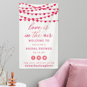 Banderoles Cœurs d'amour en ficelle suspendus pour la récepti