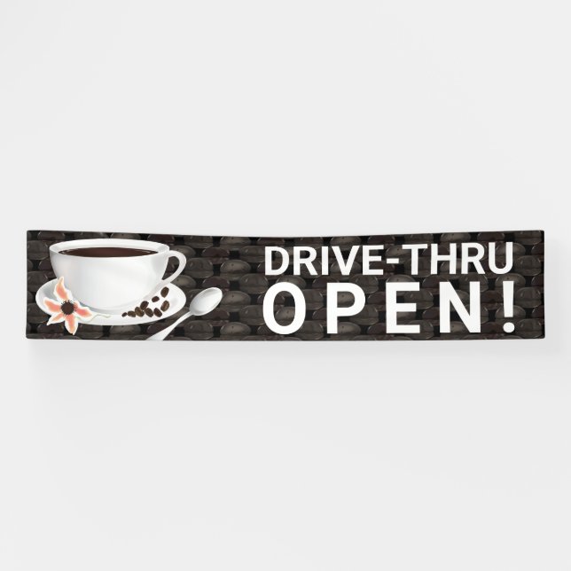 Banderoles Coffee Drive Thru (Horizontal)
