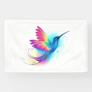 Banderoles Colibri arc-en-ciel exotique