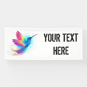 Banderoles Colibri arc-en-ciel exotique