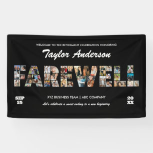 Banderoles Collage de photos de la fête d'adieu pour le dépar