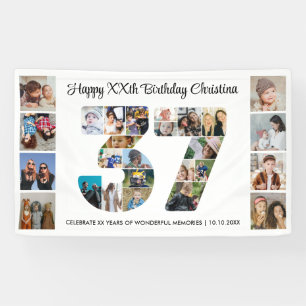 Banderoles Collage de photos pour la fête d'anniversaire des