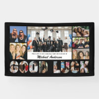 Collage photo Bonne Chance Fête d'adieu Collègue