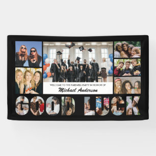 Banderoles Collage photo de bonne chance pour la fête de dépa