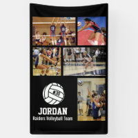 Collage photo de volley-ball personnalisé Nom d'éq