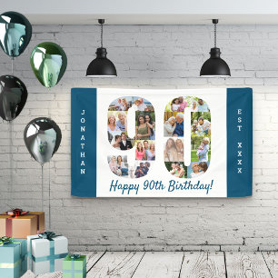 Banderoles Collage photo personnalisé pour une fête d'anniver