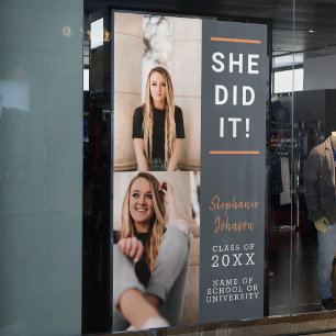 Banderoles Collage photo vertical tendance Graduation