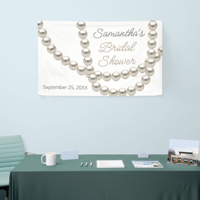 Banderoles Collier de perles élégant pour la douche de la mar (Salon professionnel)