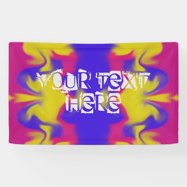 Banderoles Coloré personnalisable (Horizontal)