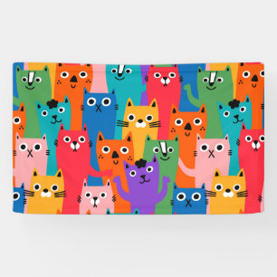 Banderoles Colorful cats