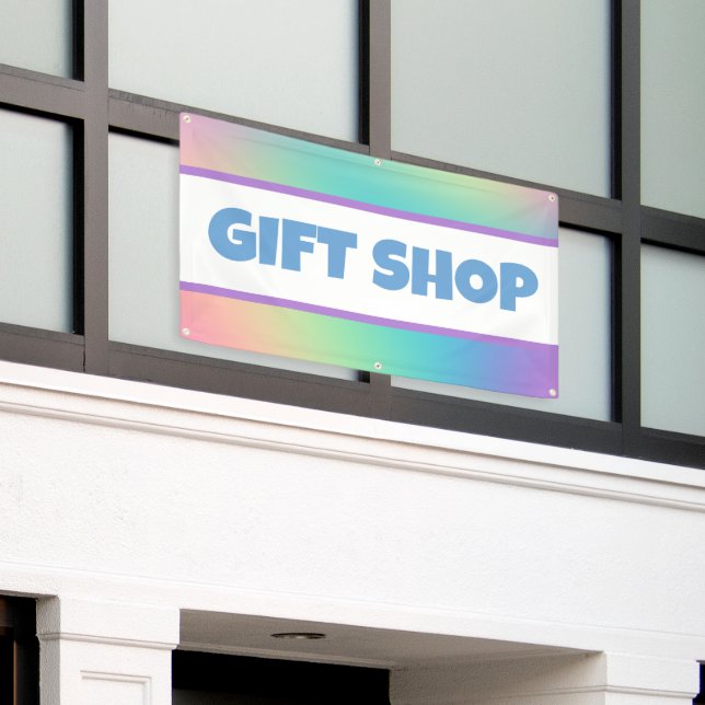 Banderoles Colorful Gift Shop Store Banner (Bâtiment extérieur)
