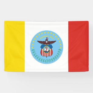 Banderoles Columbus city flag Ohio USA united states america 