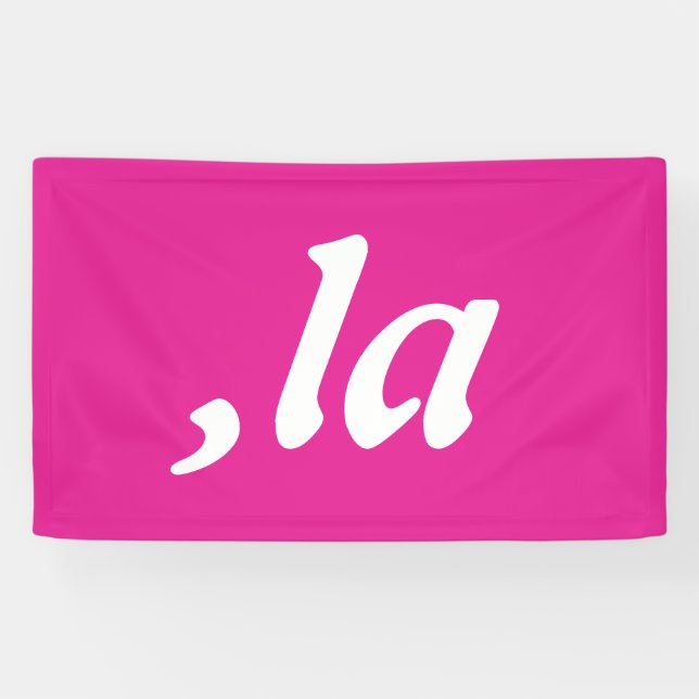 Banderoles Comma La Kamala Harris - Conception de texte custo (Horizontal)