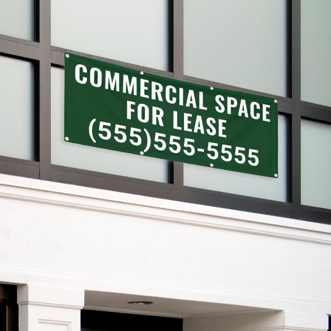 Banderoles Commercial Space for Lease Banner (Bâtiment extérieur)