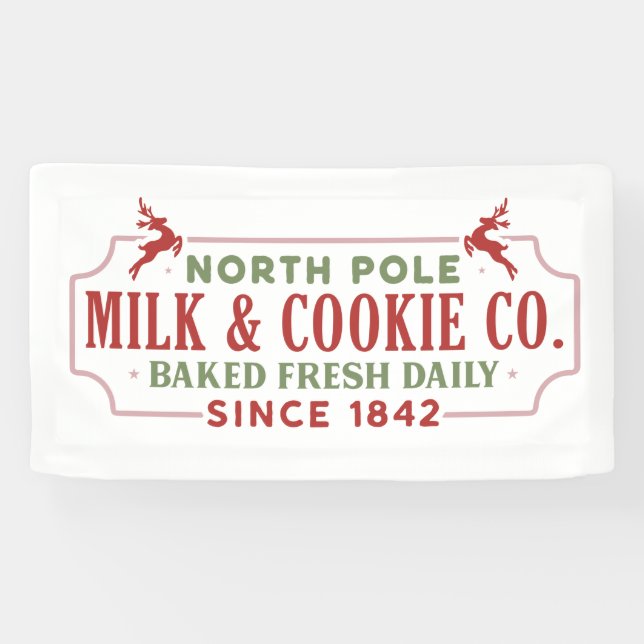 Banderoles Compagnie de biscuits au lait North pole (Horizontal)