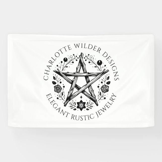 Banderoles Concepteur de bijoux païens wiccans rustiques (Horizontal)