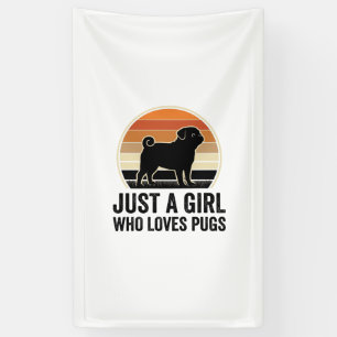 Banderoles Concepteur de chemise pour fille et chien vintage 