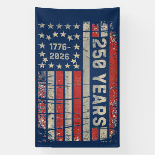 Banderoles Conception d'anniversaire patriotique vintage Amer