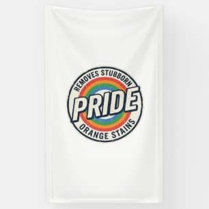 Banderoles Conception de badge arc-en-ciel de protestation de
