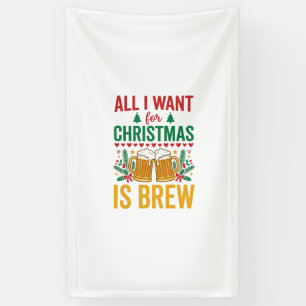 Banderoles Conception de boisson de vacances Christmas Brew