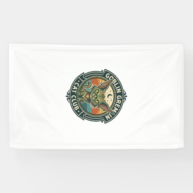 Banderoles Conception de chat mignon de lutin gremlin - Gobel (Horizontal)