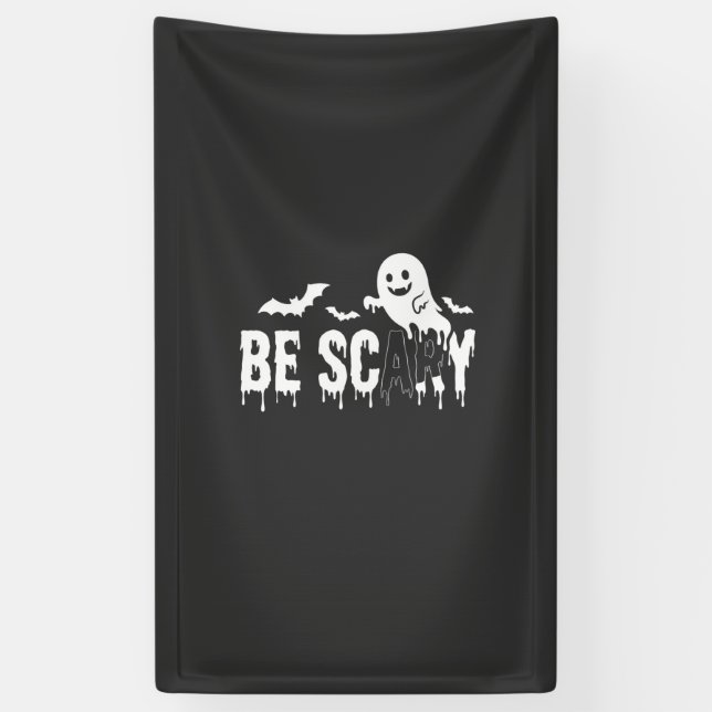 Banderoles Conception de chauve-souris fantôme Halloween effr (Vertical)
