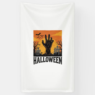 Banderoles Conception de chemise à main de zombie de cimetièr