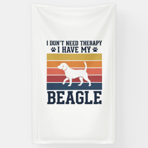 Banderoles Conception de chemise de thérapie de chien Beagle