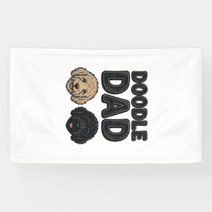 Banderoles Conception de chemise Doodle Dad Vintage Dog Dad_1