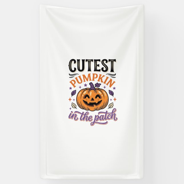 Banderoles Conception de chemise Halloween Citrouille la plus (Vertical)