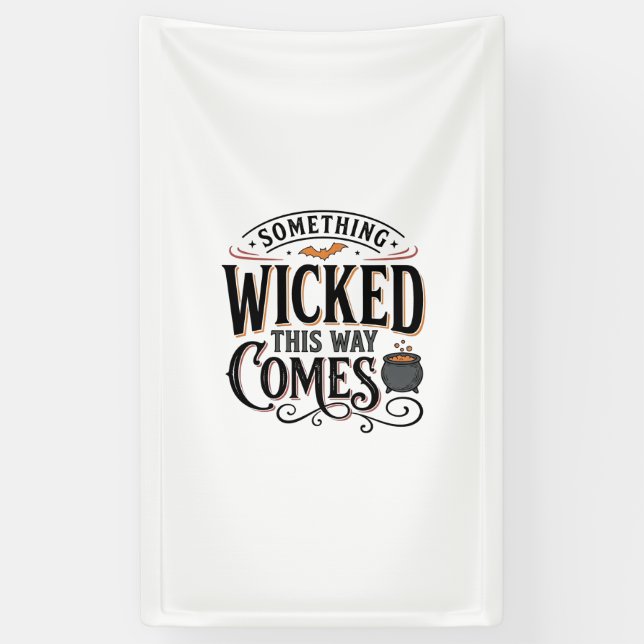 Banderoles Conception de chemise Halloween Vintage Something  (Vertical)