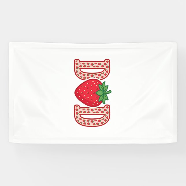 Banderoles Conception de chemise vectorielle lettrage fraise  (Horizontal)