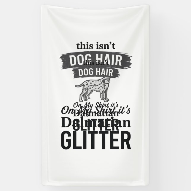 Banderoles Conception de citation de cheveux de chien drôle d (Vertical)