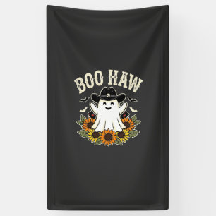 Banderoles Conception de fantôme Halloween occidental Boo Haw