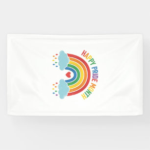 Banderoles Conception de gravure vintage arc-en-ciel Mois de 