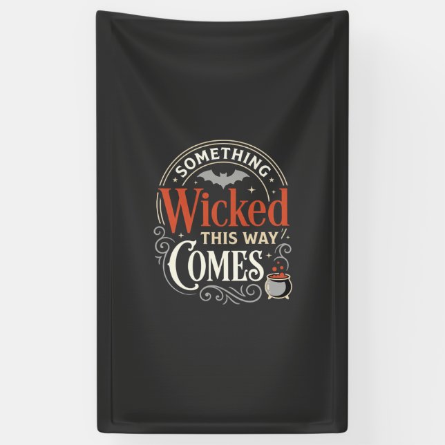 Banderoles Conception de Halloween Wicked This Way Comes_1 (Vertical)