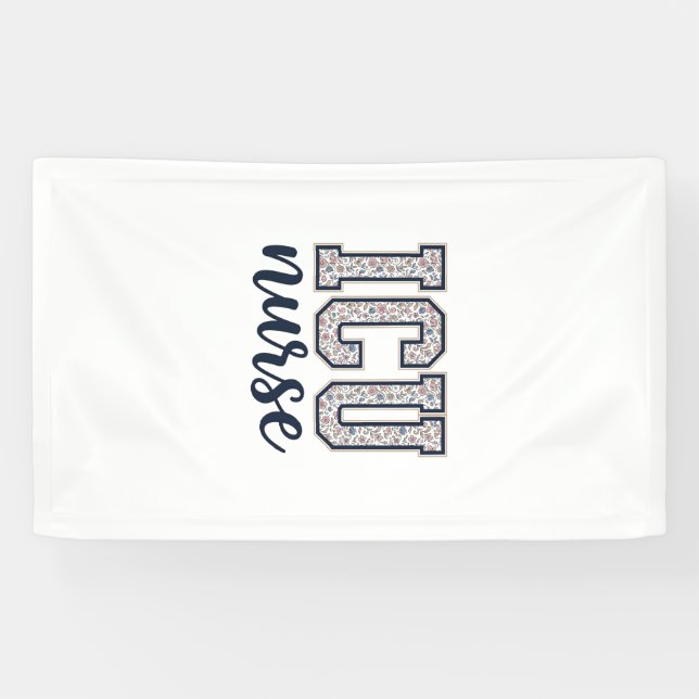 Banderoles Conception de maillot universitaire floral d'infir (Horizontal)