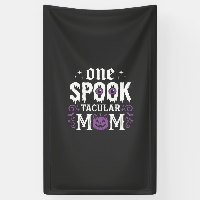 Banderoles Conception de maman halloween Spooktacular_1 (Vertical)