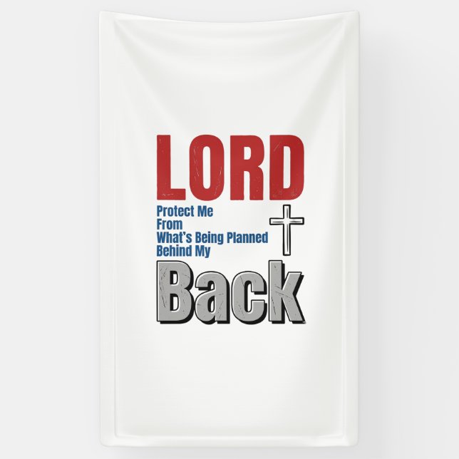 Banderoles Conception de t-shirt de foi chrétienne Lord Prote (Vertical)