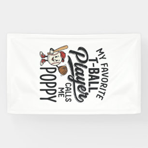 Banderoles Conception de t-shirt Poppy Mon joueur préféré de