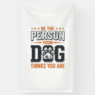 Banderoles Conception de t-shirt Sois la personne que ton chi