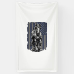 Banderoles Conception de vecteur de drapeau de cheval de trai